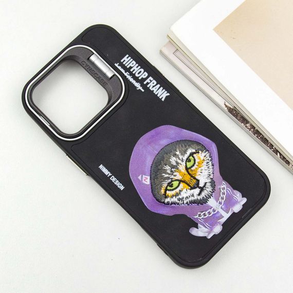 TPU+PC чехол Friends для Apple iPhone 16 Pro (6.3") Black Cat | Зображення 2