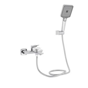 Смеситель для ванны Qtap Presto (c душевым гарнитуром) QTPRE259CRM45574 Chrome