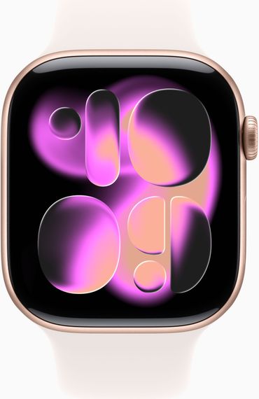 Смарт-годинник Apple Watch Series 11 GPS 46mm Rose Gold Alu. Case w. Light Blush S. Band - M/L (MEV74) | Зображення 1