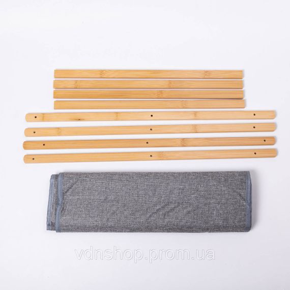 Корзина для белья на подставке 52×30×60 (см) мягкая Серый HP-41-17 | Зображення 9