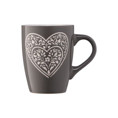Чашка Ardesto Heart 330 мл Deep Grey (AR3467DGR) | Зображення 3