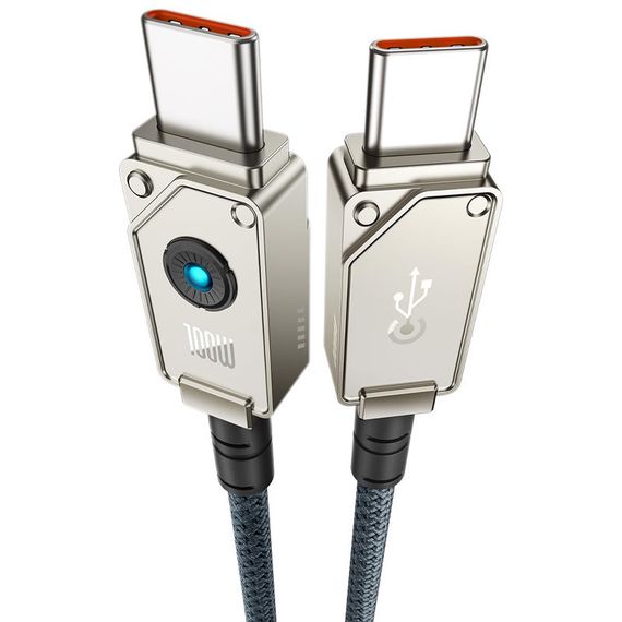Дата кабель Baseus Unbreakable Series Fast Charging Type-C to Type-C 100W 1m (P10355800111-0) | Зображення 1