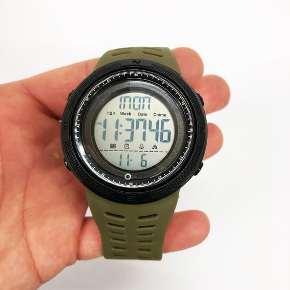 Годинник наручний чоловічий SKMEI 2070AGWT ARMY GREEN, армійський годинник протиударний. Колір: зелений | Зображення 6