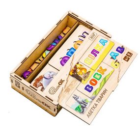 Развивающая деревянная игрушка-пазл Азбука животных Puz-91768