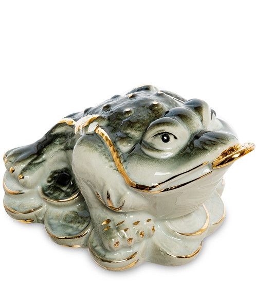 Порцелянова статуетка Lucky Toad Gold 13,5 см | Зображення 1