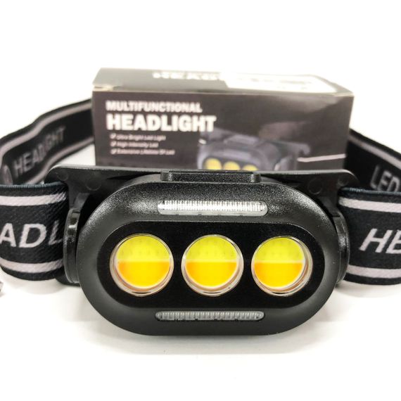 Налобний ліхтар з usb зарядкою YD02-COB (White+red+blue), Ліхтарик на голову для роботи PQ-45 | Зображення 8