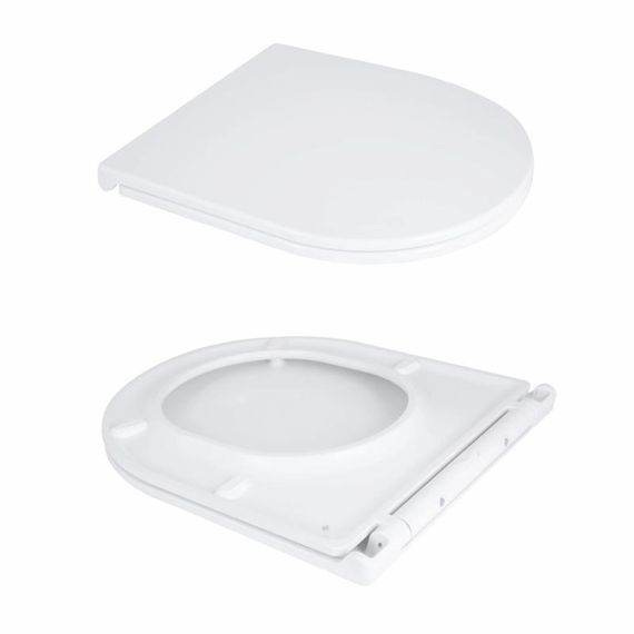 Унітаз підлоговий Qtap Dove Rimless безобідковий із сидінням Soft-close WHITE QT06228380BW | Зображення 6