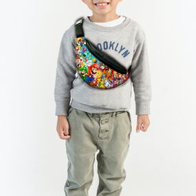 Сумка-бананка супер марио "Super Mario"с принтом ,35х15см,детская,молодежная (00016)