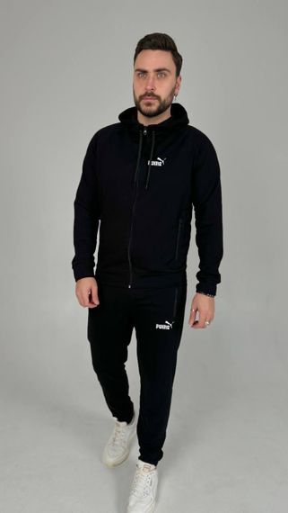 Чоловічий спортивний костюм Puma чорний | Зображення 3