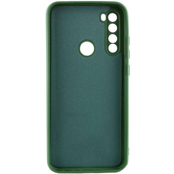 Чохол TPU GETMAN Liquid Silk Full Camera для Xiaomi Redmi Note 8T Зелений / Dark green | Зображення 1