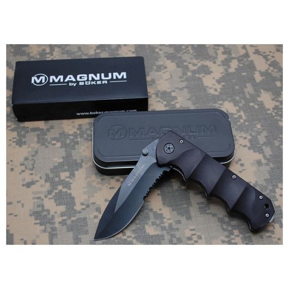Бойовий ніж Boker Magnum Black Spear Армійський ніж Ніж складний Тактичні ножі Ножі складні кишенькові