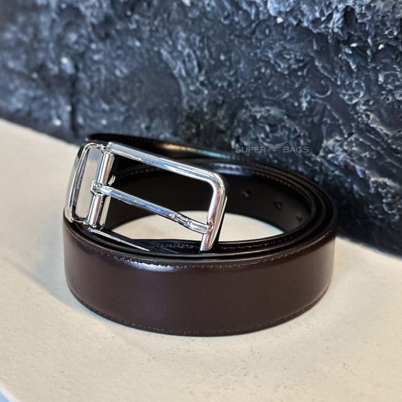 Чоловічий двосторонній шкіряний ремінь 1845