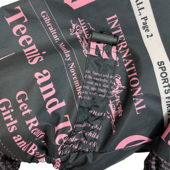 Дощовик із прихованим капюшоном газета рожевий M-97 | Зображення 8