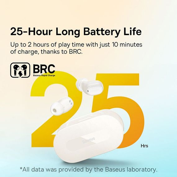 Беспроводные TWS наушники Baseus Bowie EZ10 OS (A00054300116-Z) White | Зображення 3