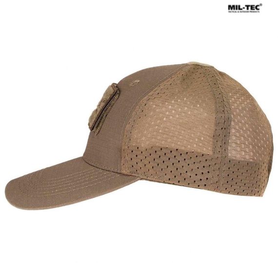 Бейсболка MIL-TEC Net Baseball Cap Coyoteз сіткою | Зображення 1