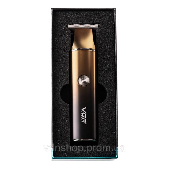 Триммер для стрижки VGR V-986 с насадками и USB, золото | Зображення 8