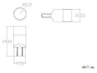 Світлодіодна Автолампа червона (RED)  T10 (Philips Type led lamp) (Precision) | Зображення 2