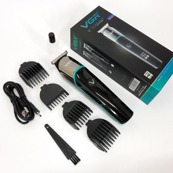 Електромашинка для волосся VGR V-291, Машинка для підстригання Машинка стрижки з безліччю насадок IB-84 | Зображення 7