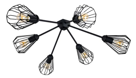 Люстра стельова (світильник) Shift X6 C380480 Чорний, Atmolight