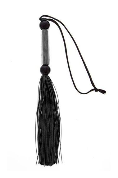 Флогер GP SILICONE FLOGGER WHIP BLACK Sex Aura