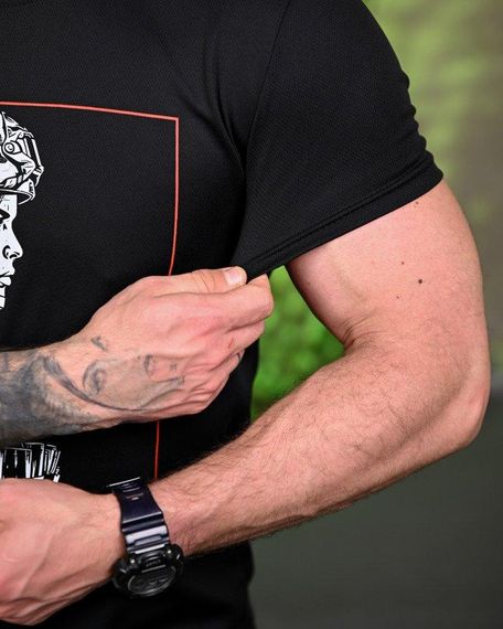 Тактическая потоотводящая футболка Girl black ПП7702 | Зображення 3