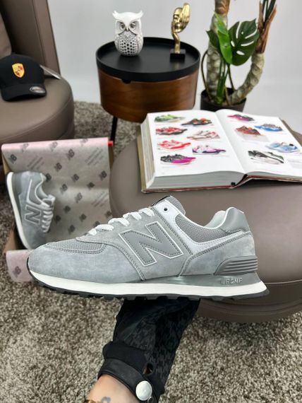 Чоловічі кросівки New 574 Light Grey White Динамика твоего стиля весна / лето / осень A4177 45 29 | Зображення 4