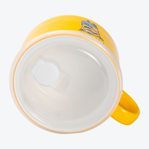 Миска керамическая с пластиковой крышкой, 900 мл, для супа и лапши | Зображення 2