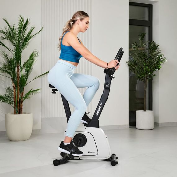 Велотренажер Hop-Sport HS-3000H Nexon магнітний сірий | Зображення 9