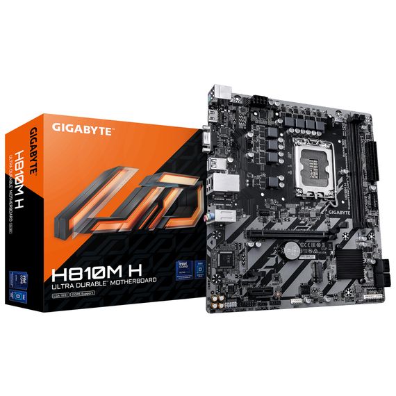 Материнська плата GIGABYTE H810M H s1851 H810 2xDDR5 M.2 HDMI D-Sub mATX H810M_H | Зображення 3