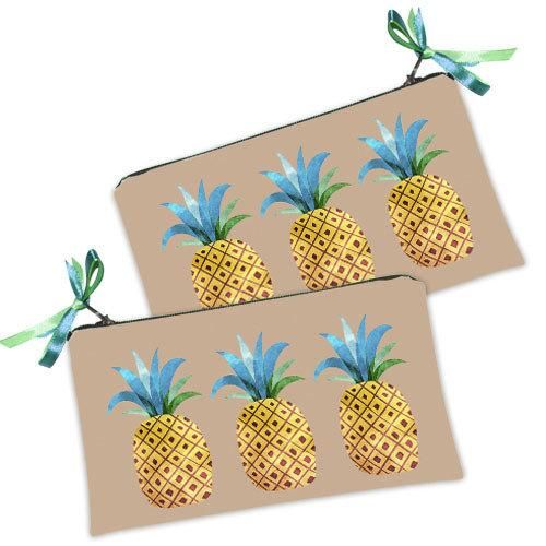 Косметичка женская Ананасы 20х12 см (K_TRO047)