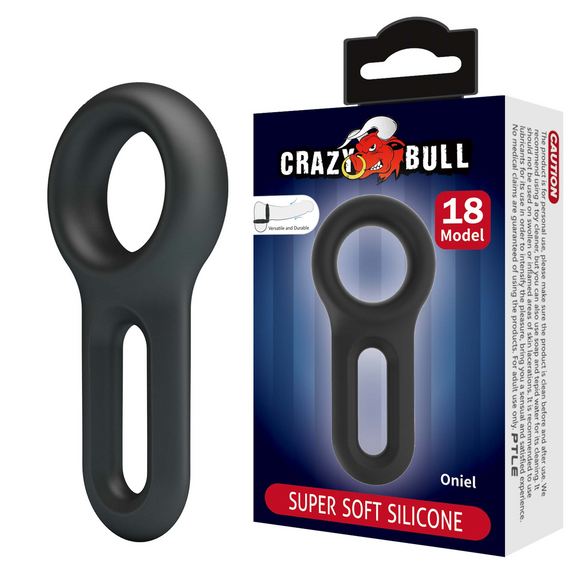 Ерекційне кільце Crazy Bull №18 - Oniel super soft silicone, BI-210363 Sex Aura