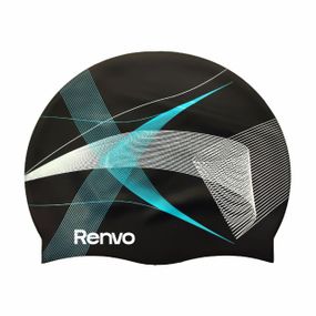 Взрослая шапочка для плавания Renvo Kerio Lines Черный Уни OSFM (2SC150-0110)
