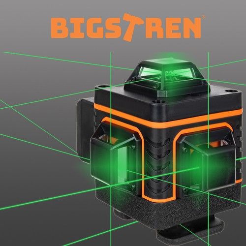 4D лазерний рівень 360° з кронштейном і кейсом — 16 ліній, зелений промінь, самовирівнювання, IP54 | Зображення 3