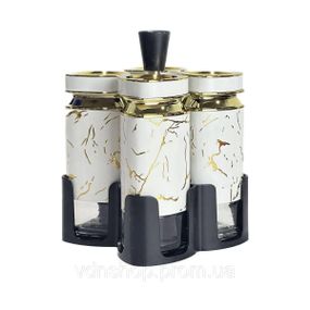 Набор баночек для специй 4 шт 120 мл карусель для хранения специй HP-1330