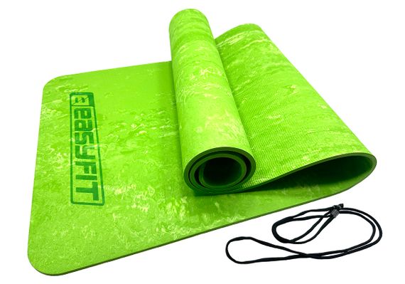 Коврик для йоги та фітнесу EasyFit PER Premium Mat 8 мм Салатовий (EF-1930-1-GN)