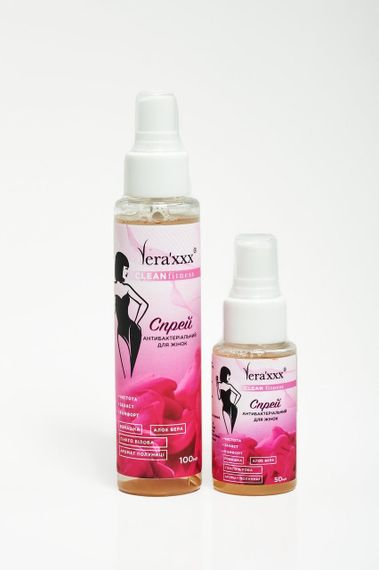 Антибактеріальний спрей для жінок Vera'xxx CLEAN fitness, 50 мл Sex Aura | Зображення 1