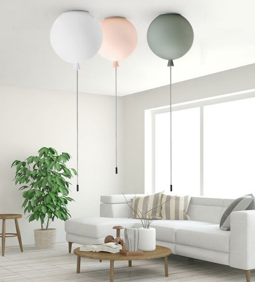 Люстра стельова на 1 лампочку 27471 Рожевий 35-120х30х30 см. | Зображення 1