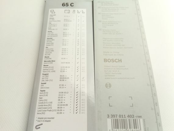 Щітка склоочисника "BOSCH" ECO 650C блістер, 1 шт (3397011402) | Зображення 1