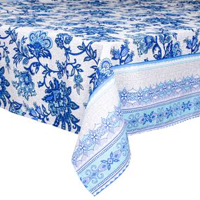 Скатертина Home Line 66691 Україна 150x150  Бавовна Блакитний