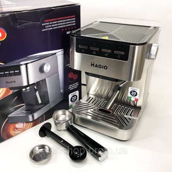 Кофеварка на роботу MAGIO MG-453 960 Вт, Кофеварка для настоящего кофе эспрессо Топ для дома DZ-71 | Зображення 8