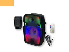 Портативная колонка XPRO OTY-809 чемодан 10Вт, USB, SD, FM радио, Bluetooth, 1 микрофон, ДУ (MER-15708)