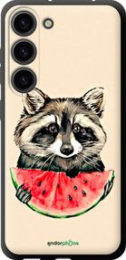 Чохол на Samsung Galaxy S23 Єнотик з кавуном "4605b-2907-2448"