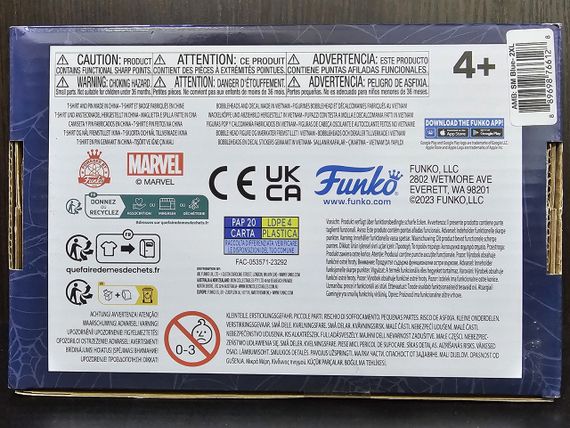 Коробка Фанко Поп Человек Паук Оригинал Funko Pop Marvel Collector Corps Spider-Man Blue Box 2XL | Зображення 4