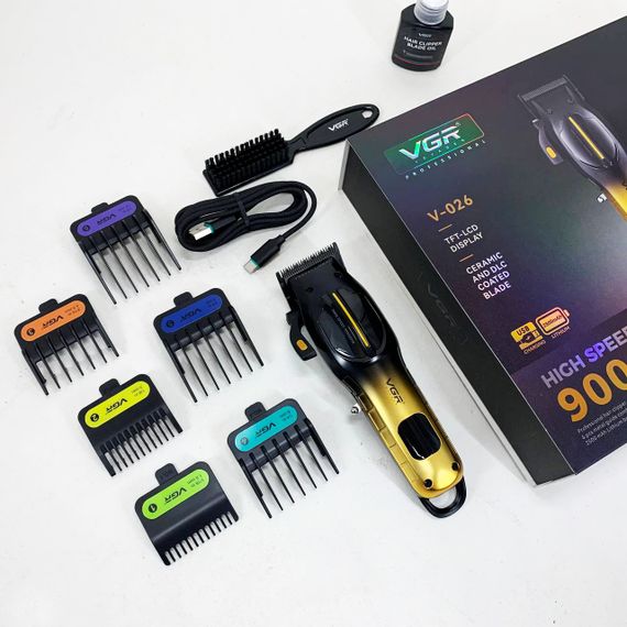 Акумуляторна машинка для стрижки VGR V-026 GOLD. Колір: золотий | Зображення 6