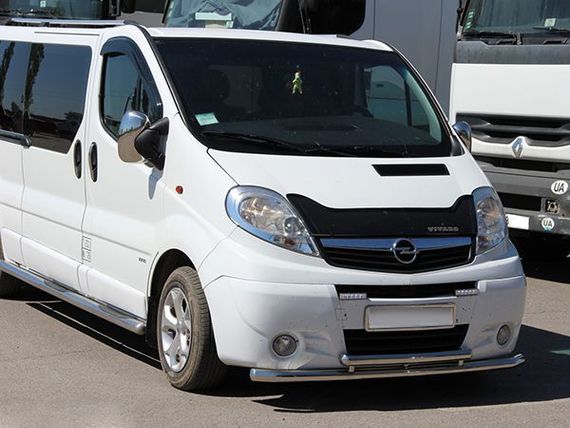 Передняя защита ST014/2 (нерж.) для Renault Trafic 2001-2015 гг | Зображення 1