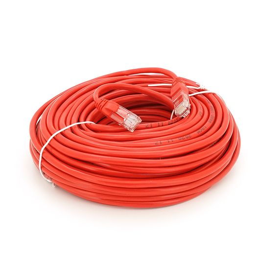 Патч-корд литой RITAR, UTP, RJ45, Cat.5e, 25m, красный, Cu (медь)