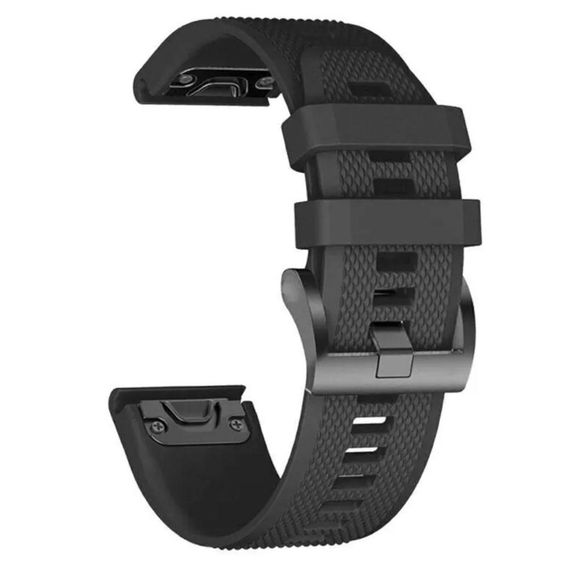 Силиконовый ремешок Primo для часов Garmin Fenix 8 51mm / Fenix 7X / Fenix 7X Pro - Black