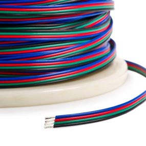 Дріт PROLUM™ 4Р для RGB LED стрічки 4х0.2 ммAWG24UL1007