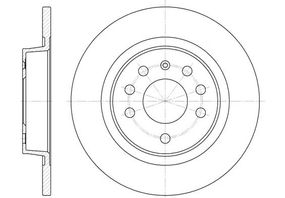Диск гальмівний CADILLAC BLS, FIAT CROMA, REMSA (668800)
