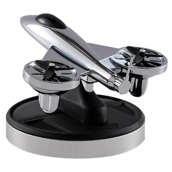 Ароматизатор на солнечных батареях в машину Самолет истребитель с турбинами | Зображення 3